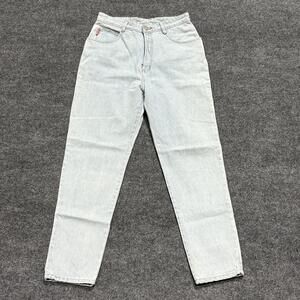 Vintage Bongo Jeans Womens 11 Light Wash High Rise Tapered Mom Denim 90s Y2K